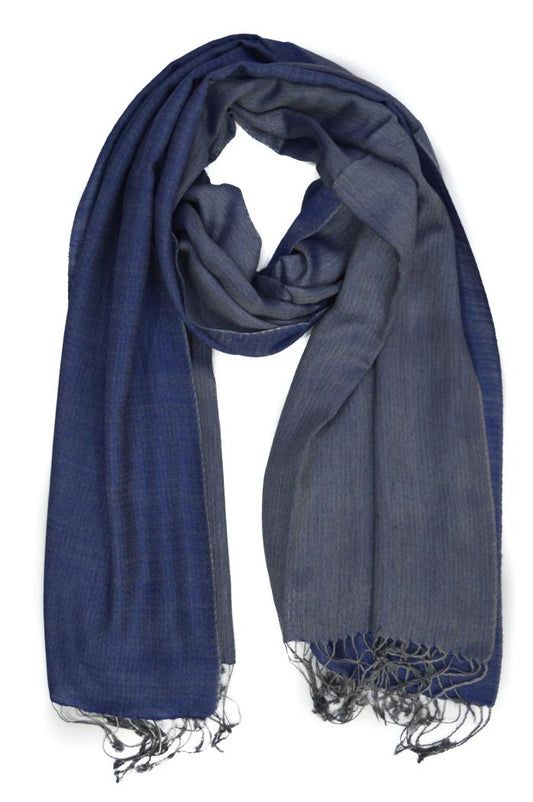 Blue Two Tone Scarf